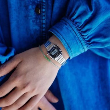 RELOJ CASIO MUJER DIGITAL LA670WA-1 VINTAGE PLATEADO FEMENINO - 5