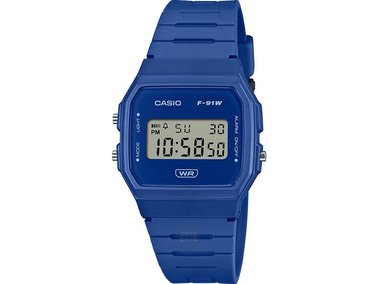 RELOJ CASIO F91WB-2A1 VINTAGE UNISEX AZUL - 1