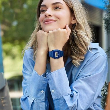 RELOJ CASIO F91WB-2A1 VINTAGE UNISEX AZUL - 3