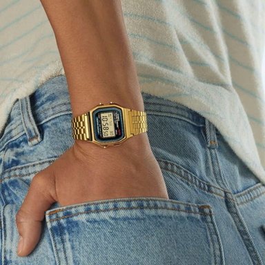 RELOJ CASIO DORADO VINTAGE A159WGEA-1 UNISEX - 4