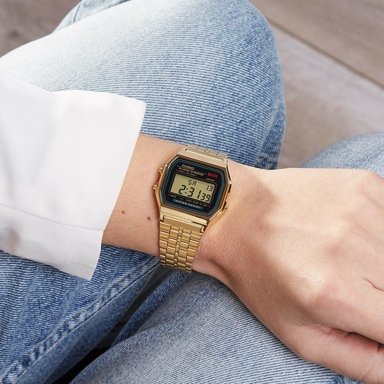 RELOJ CASIO DORADO VINTAGE A159WGEA-1 UNISEX - 6