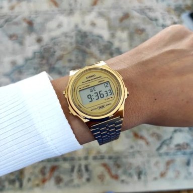 RELOJ CASIO A171WEG-9A VINTAGE DORADO DIGITAL - 3