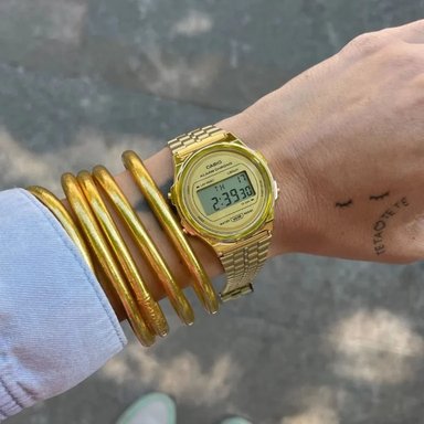 RELOJ CASIO A171WEG-9A VINTAGE DORADO DIGITAL - 7