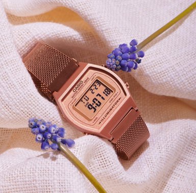 RELOJ CORREA TIPO MALLA CASIO B640WMR-5A VINTAGE - 3