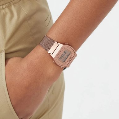 RELOJ CORREA TIPO MALLA CASIO B640WMR-5A VINTAGE - 4