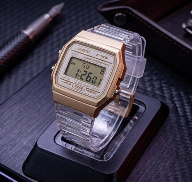 RELOJ TRANSPARENTE CASIO F-91WS-7A2 VINTAGE - 4