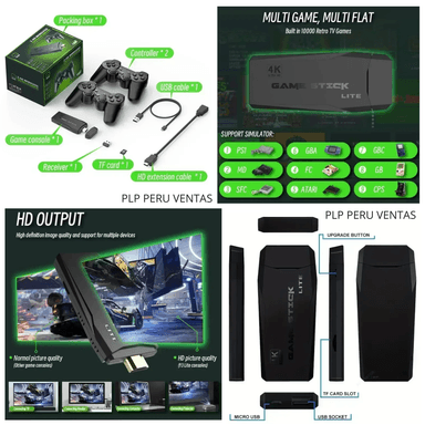 CONSOLA VIDEOJUEGOS M8 2024 4K MANDO RECARGABLES - 3