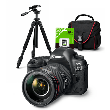 CÁMARA CANON EOS 5D MARK IV 4K CINEMA 30.4MPX + LENTE 24-105MM F/4L IS II USM + KIT DELUXE ACCESORIOS - 1