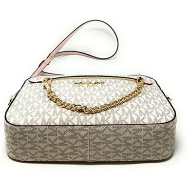 CROSSBODY MICHAEL KORS JET SET BEIGE CHAIN CON ROSA - 3