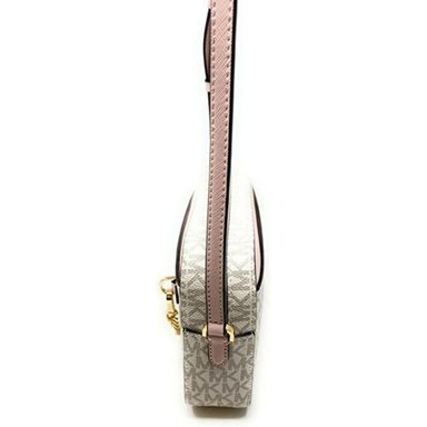CROSSBODY MICHAEL KORS JET SET BEIGE CHAIN CON ROSA - 4