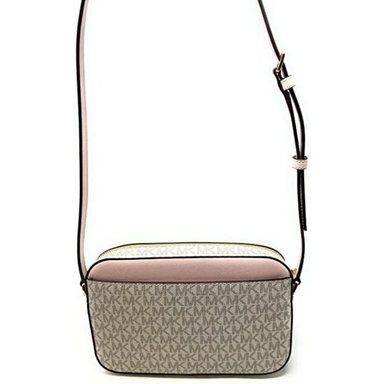 CROSSBODY MICHAEL KORS JET SET BEIGE CHAIN CON ROSA - 5