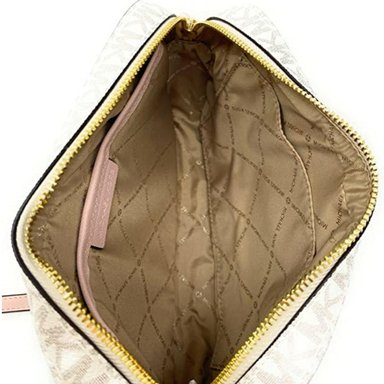CROSSBODY MICHAEL KORS JET SET BEIGE CHAIN CON ROSA - 6