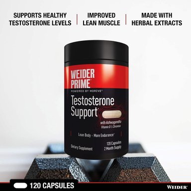 SOPORTE PARA TESTOSTERONA WEIDER PRIME - 120 CAPSULAS - 2
