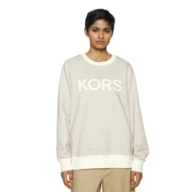 POLERA ALGODÓN MUJER MICHAEL KORS BEIGE JF3501IANZ-BONE SUETER UNISEX BONE - 2
