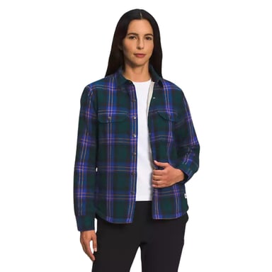 CAMISA ALGODÓN MUJER THE NORTH FACE AZUL NF0A5GJZ9 CAMPSHIRE CON FORRO SHERPA - 1