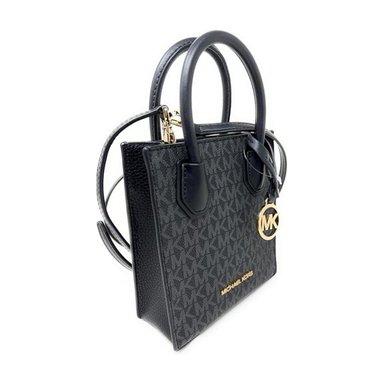 CARTERA MICHAEL KORS MERCER- CUERO NEGRO CROSSBODY MERCER XS - 2