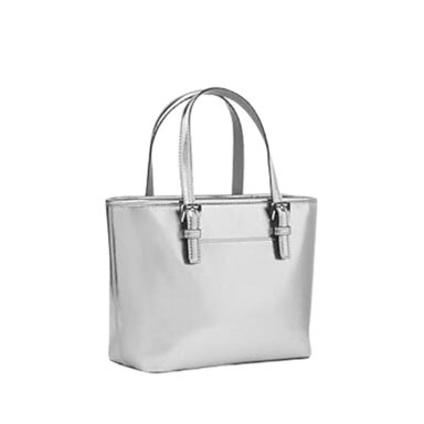 CARTERA MICHAEL KORS 35H3GTVT0M PRIMROSE PLATEADO DOBLE ASA XS METALLIC TOP-ZIP TOTE BAG - 2