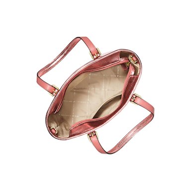 CARTERA MICHAEL KORS ZIP TOTE ROSADO DOBLE ASA XS METALLIC TOP- BAG - 2