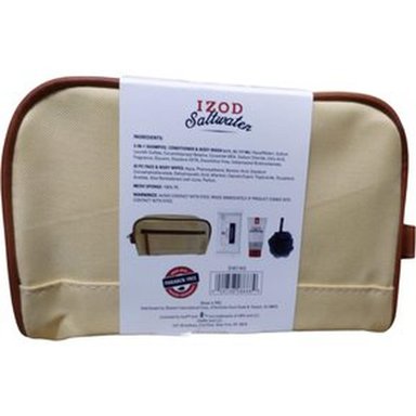 NECESER SET DE VIAJE IZOD CON UTILES DE ASEO - BEIGE - 6