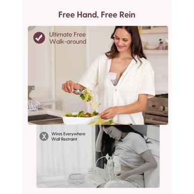 EXTRACTOR DE LECHE DOBLE MOMCOZY S12 PRO V HANDSFREE - 3