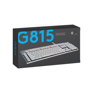 TECLADO LOGITECH GAMER TACTILE LIGHTSYNC RGB WHITE G815 - 1