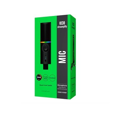 MICRÓFONO USB GAMER STREAMPLIFY 48-RGB MA BK SOPORTE BLACK NEGRO - 1