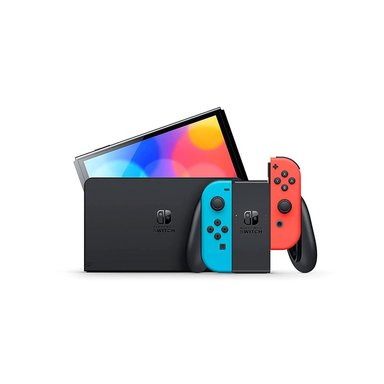 CONSOLA NINTENDO SWITCH MODELO OLED NEON + ESTUCHE 1680 BLANCO - 2