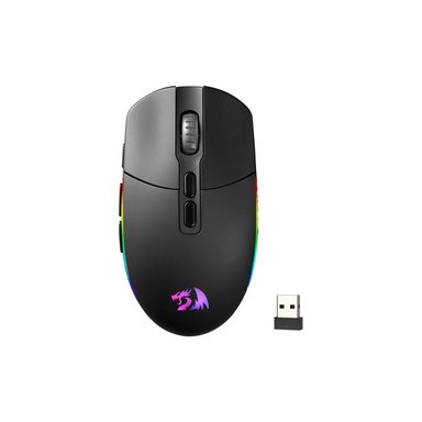 MOUSE GAMER INALÁMBRICO REDRAGON INVADER PRO M719 NEGRO RGB WIRELESS BLACK - 2