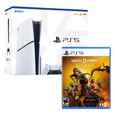 CONSOLA PS5 PLAYSTATION 5 SLIM CON LECTOR DE DISCOS + MORTAL KOMBAT 11 ULTIMATE - 1