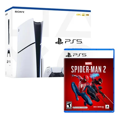 CONSOLA PS5 PLAYSTATION 5 SLIM CON LECTOR DE DISCOS + SPIDER MAN 2 - 1