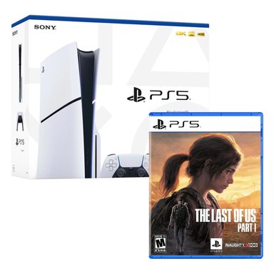 CONSOLA PS5 PLAYSTATION 5 SLIM CON LECTOR DE DISCOS + THE LAST OF US - 1