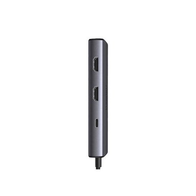 HUB UGREEN REVODOK 206 USB-C 6 IN 1 MULTIFUNCTION ADAPTER100W CM498 GREY - 2