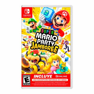CONSOLA NINTENDO SWITCH MODELO OLED BLANCO + MARIO PARTY JAMBOREE - 5