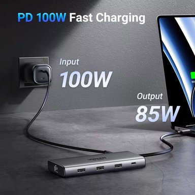 ADAPTADOR UGREEN REVODOK PRO 210 10 IN 1 USB C CM639-15534 - 4