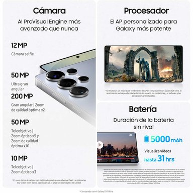 SAMSUNG GALAXY S25 ULTRA TITANIUM AI 512GB WHITE SILVER - 2