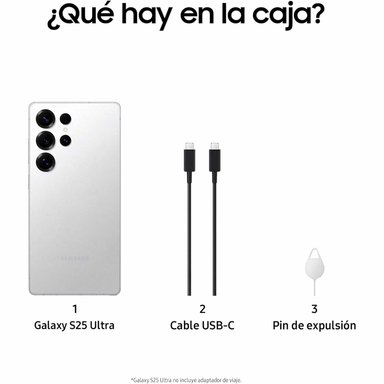 SAMSUNG GALAXY S25 ULTRA TITANIUM AI 512GB WHITE SILVER - 5