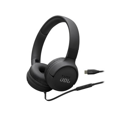 AUDIFONOS JBL TUNE 520C CON CABLE USB-C NEGRO - 1