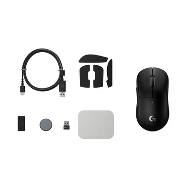 MOUSE GAMER LOGITECH G PRO X SUPERLIGHT 2C 44K DPI/WIRELESS LIGHTSPEE/LIGHTFORCE HERO 2 BLACK - 6
