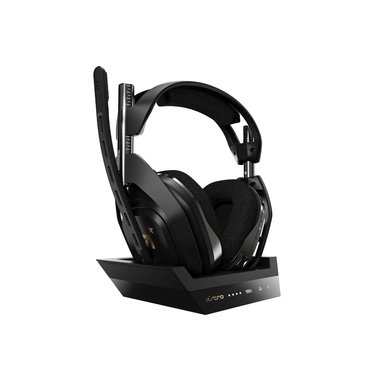 AUDÍFONOS GAMER ASTRO A50 LIGHTSPEED WIRELESS CON BASE STATION NEGRO - 1