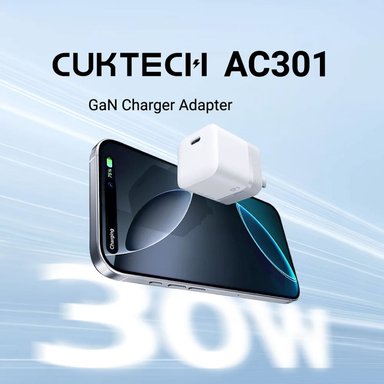 CARGADOR DE PARED CUKTECH AC301 GAN 40W USB-C CARGA RÁPIDA BLANCO - 4