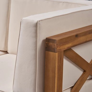 SET SOFA HOME PREMIUM KANG CREMA + MESA CENTRO TERRAZA JARDIN 2 CUERPOS - 5