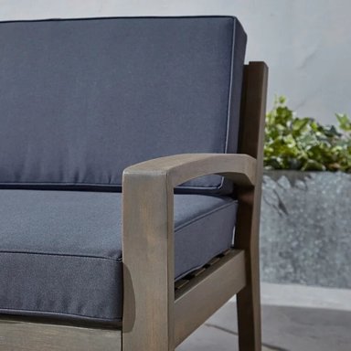 SET SECCIONAL HOME PREMIUM HAEUN GRIS OSCURO + SILLON + MESA CENTRO TERRAZA JARDIN - 3
