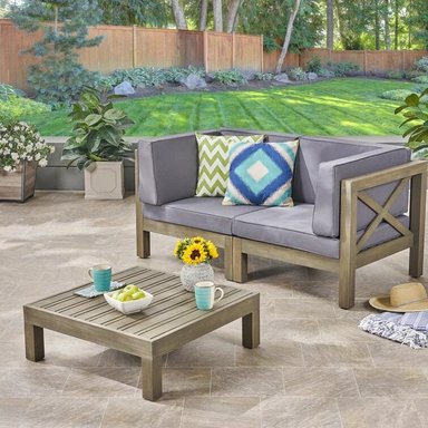 SOFA + MESA CENTRO TERRAZA/JARDIN HOME PREMIUM KANG 2 CUERPOS - 2