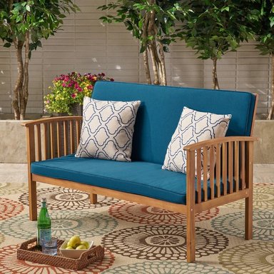 SOFA TERRAZA JARDIN HOME PREMIUM MARIM 2 CUERPOS COBALTO - 4