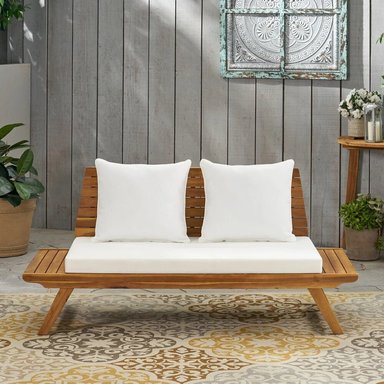 SOFA TERRAZA JARDIN HOME PREMIUM THEON 2 CUERPOS BLANCO - 4