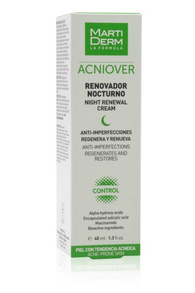 CREMA RENOVACIÓN NOCTURNA ACNIOVER 40ML MARTIDERM - 3