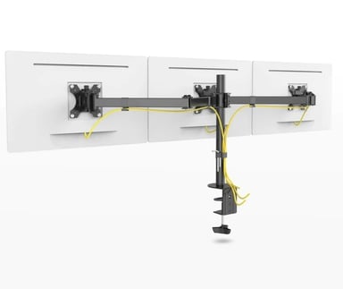 SOPORTE PARA TRES MONITORES 13 A 32 EN ESCRITORIO O MESA KREARACK NEGRO - 3