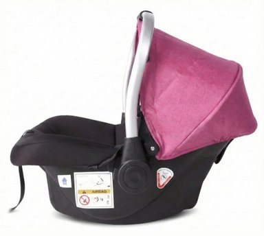 PORTABEBE ROSADO EBABY MANGO REGULABLE - 3