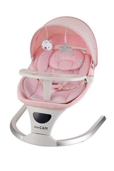 MECEDORA PARA BEBE ELECTRICA CON SENSOR MOVIMIENTO ROSA - 2
