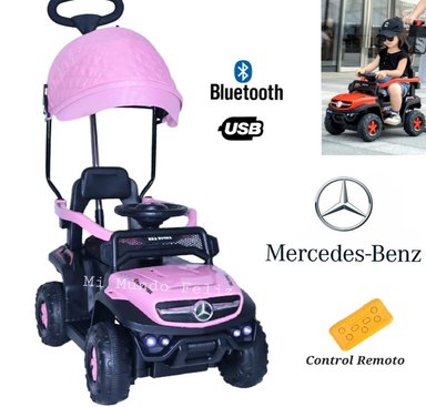 CARRITO ROSADO NIÑAS BUGGY PINK MERCEDES CON CONTROL REMOTO - 1
